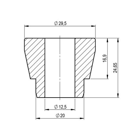 PMC Motorsport Espaçadores Uniball fi 20 [29,5 x 24,7 mm]