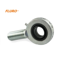 Rod end / linkage head – uniball EA 20 FLURO – M20x1.5 right-hand external (male) thread.